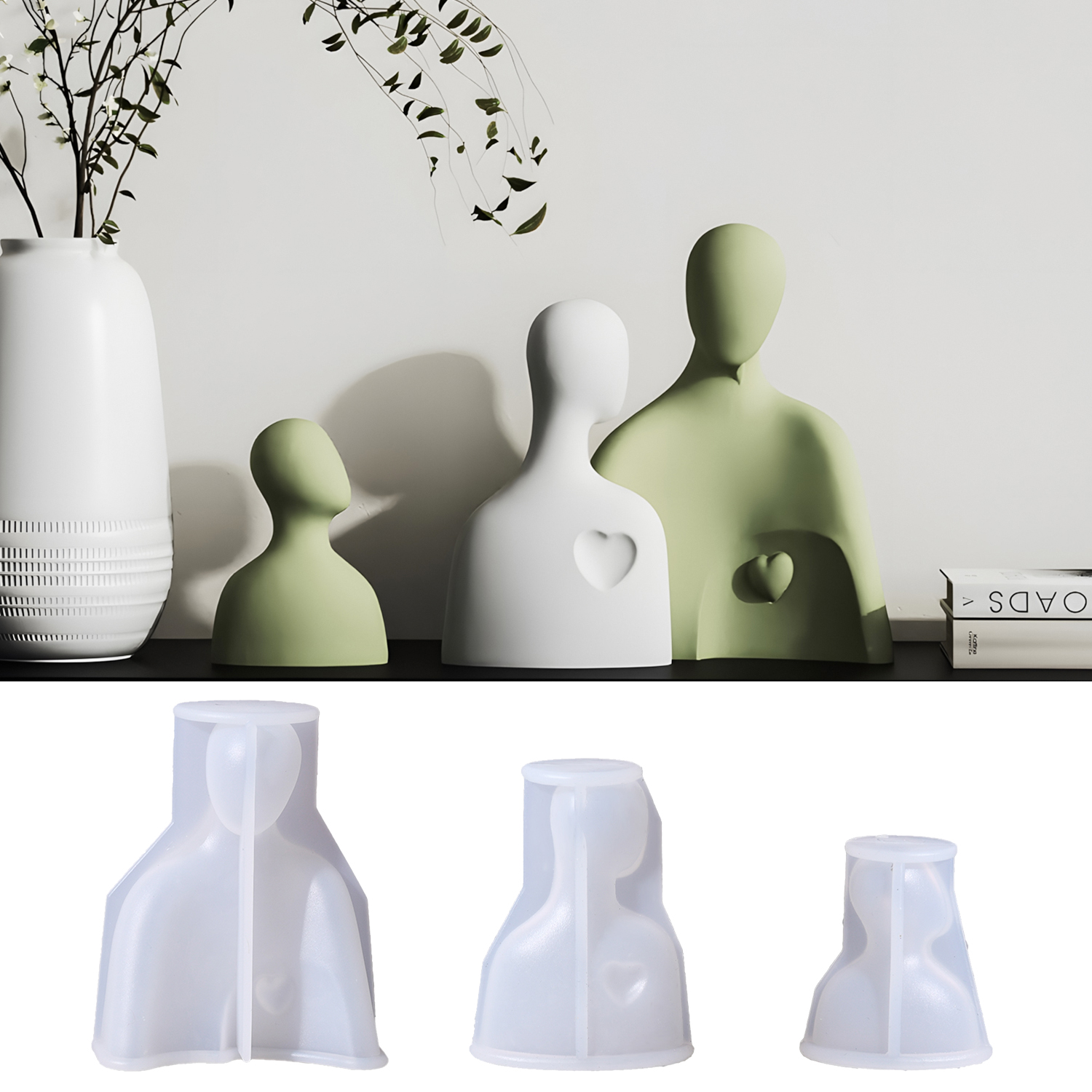 Candle Making Kit For Kids - Family Miniatures Silicone Mold 3D DIY