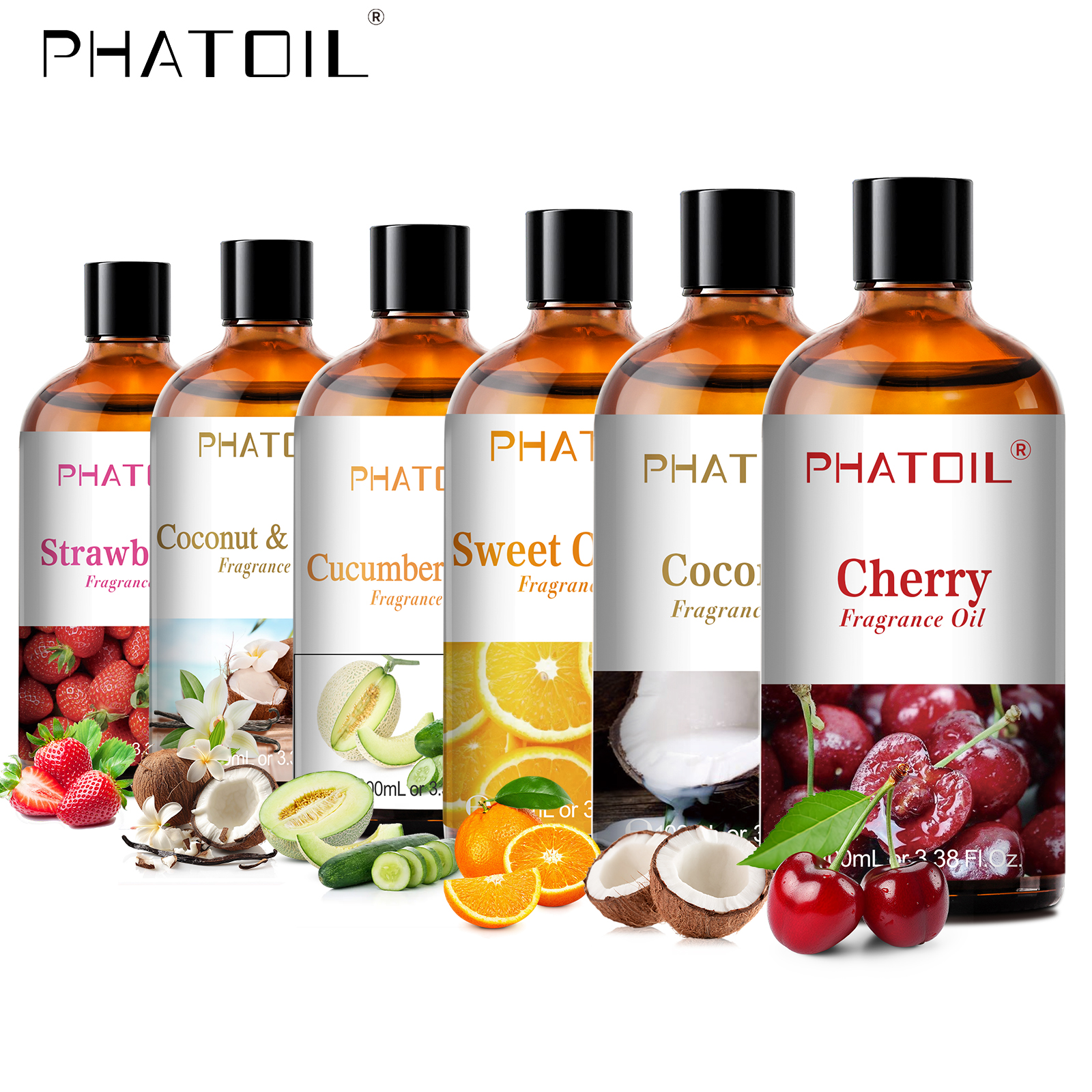 Candle Making Supplies - PHATOIL 100ml Fragrance Oils for Aromatherapy