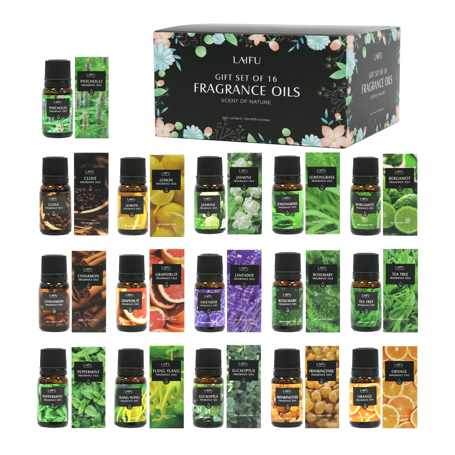 Candle Making Kits - 16x10ml Essential Oils Set for Diffuser