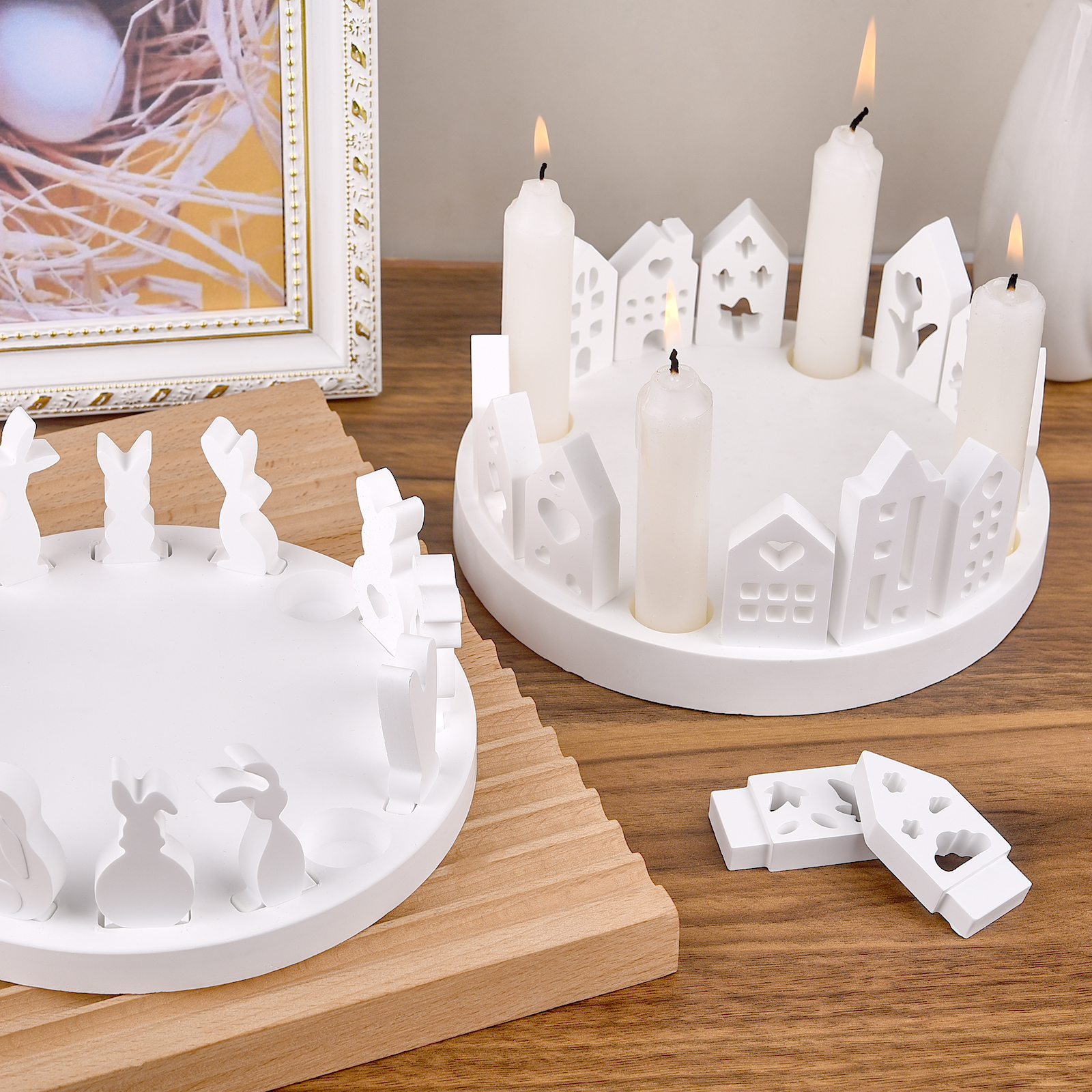 Candle Making Tutorial - Hollow House Rabbit Candle Holder Silicone