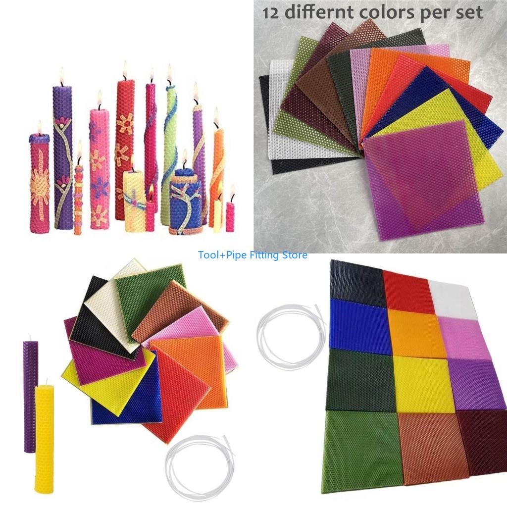 Candle Making Kit For Kids - F92B 12 Pieces Wax Sheets for