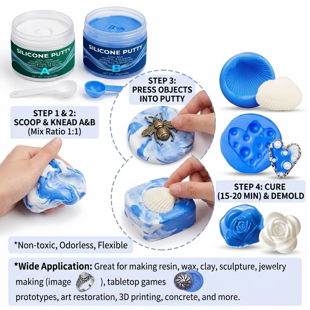 Silicone Putty Mold Making Sup - مراجعة Candle Making Supplies وسعره