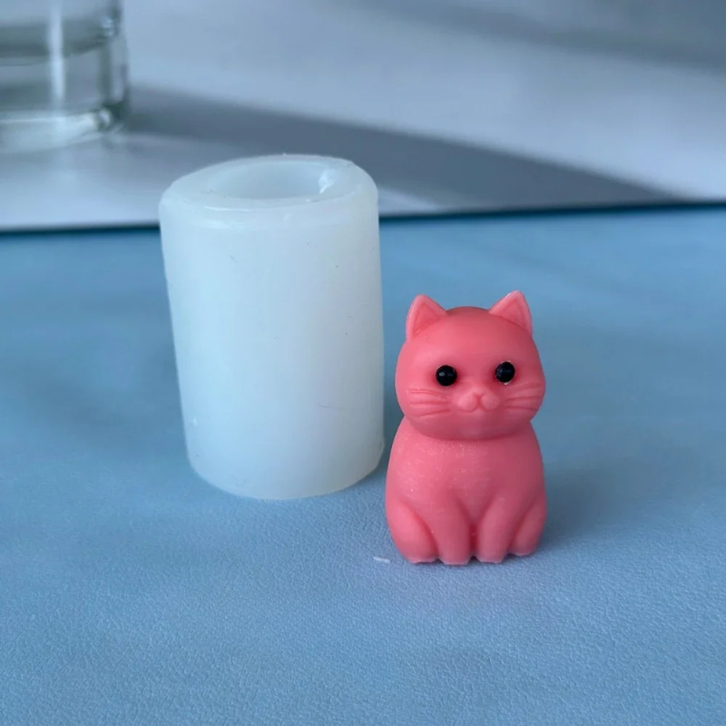 3D Fat Cat  Animal Silicone Ca - مراجعة Candle Making Fat وسعره