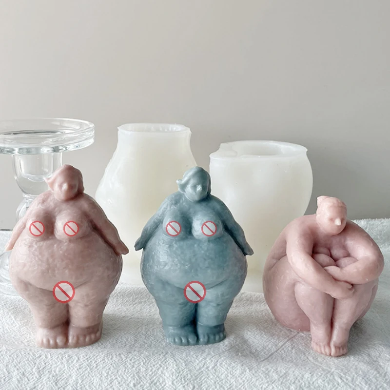 Abstract Human Body Candle Sil - مراجعة Candle Making Fat وسعره