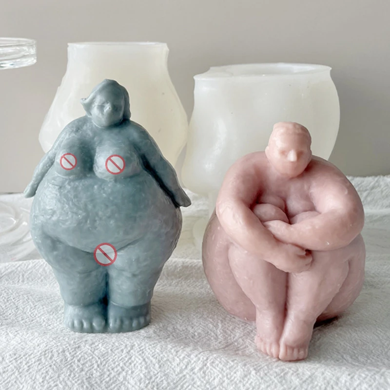 Abstract Human Body Candle Sil - مراجعة Candle Making Fat وسعره