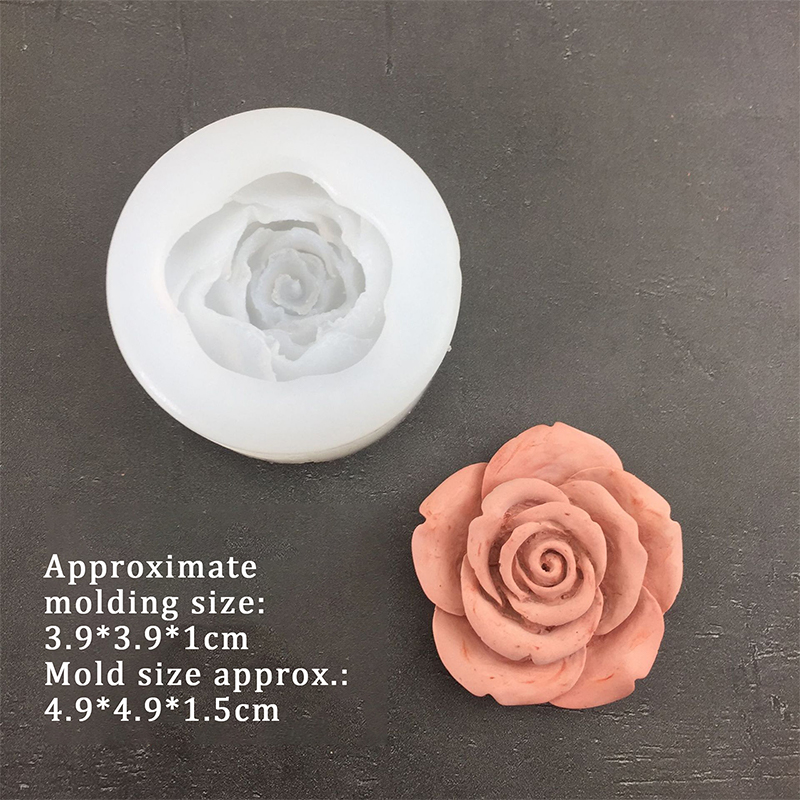 3D Rose Flower Shape Leaf Sili - مراجعة Candle Making Supplies وسعره
