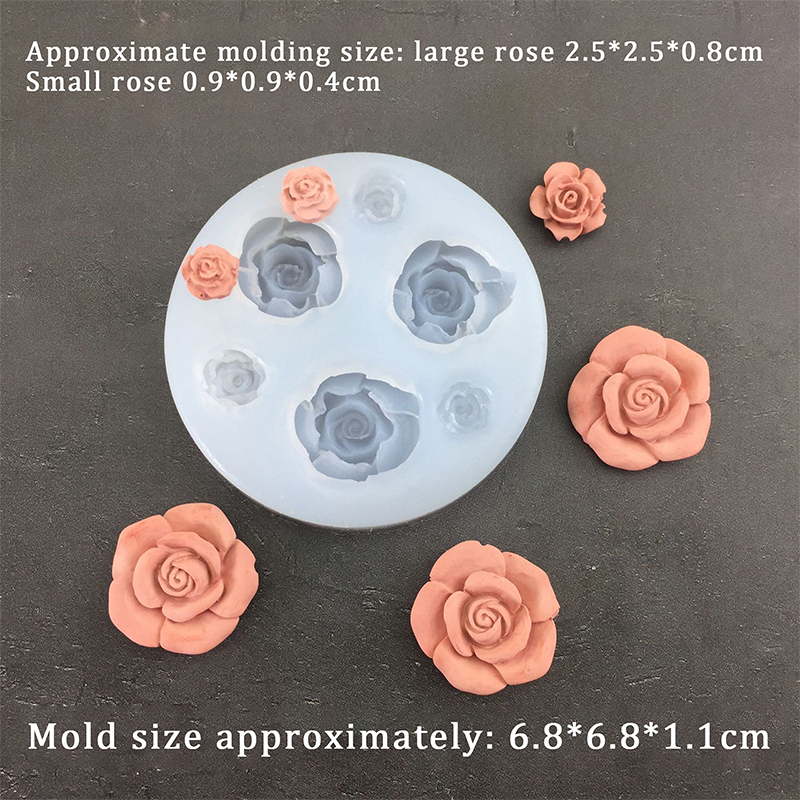 3D Rose Flower Shape Leaf Sili - مراجعة Candle Making Supplies وسعره
