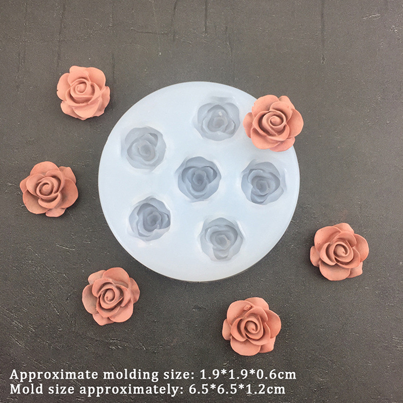 3D Rose Flower Shape Leaf Sili - مراجعة Candle Making Supplies وسعره