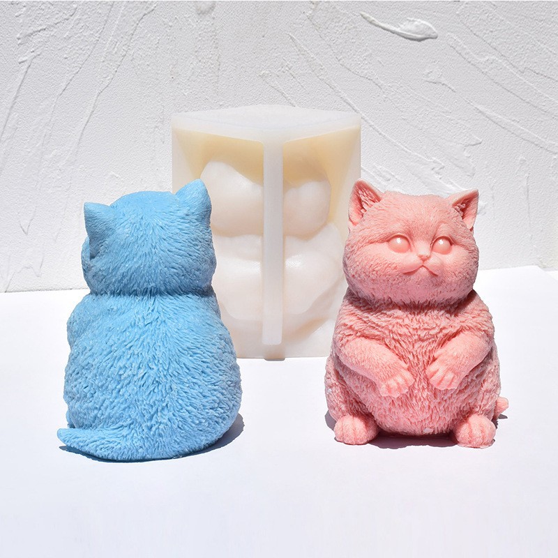 3D Fat Cat Silicone Candle Mol - مراجعة Candle Making Fat وسعره