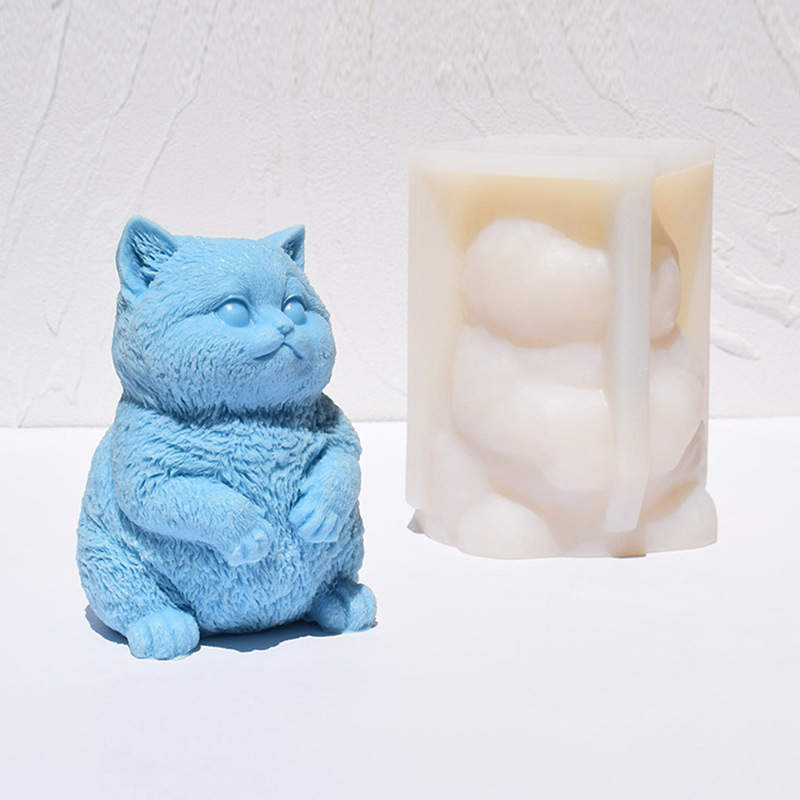 3D Fat Cat Silicone Candle Mol - مراجعة Candle Making Fat وسعره