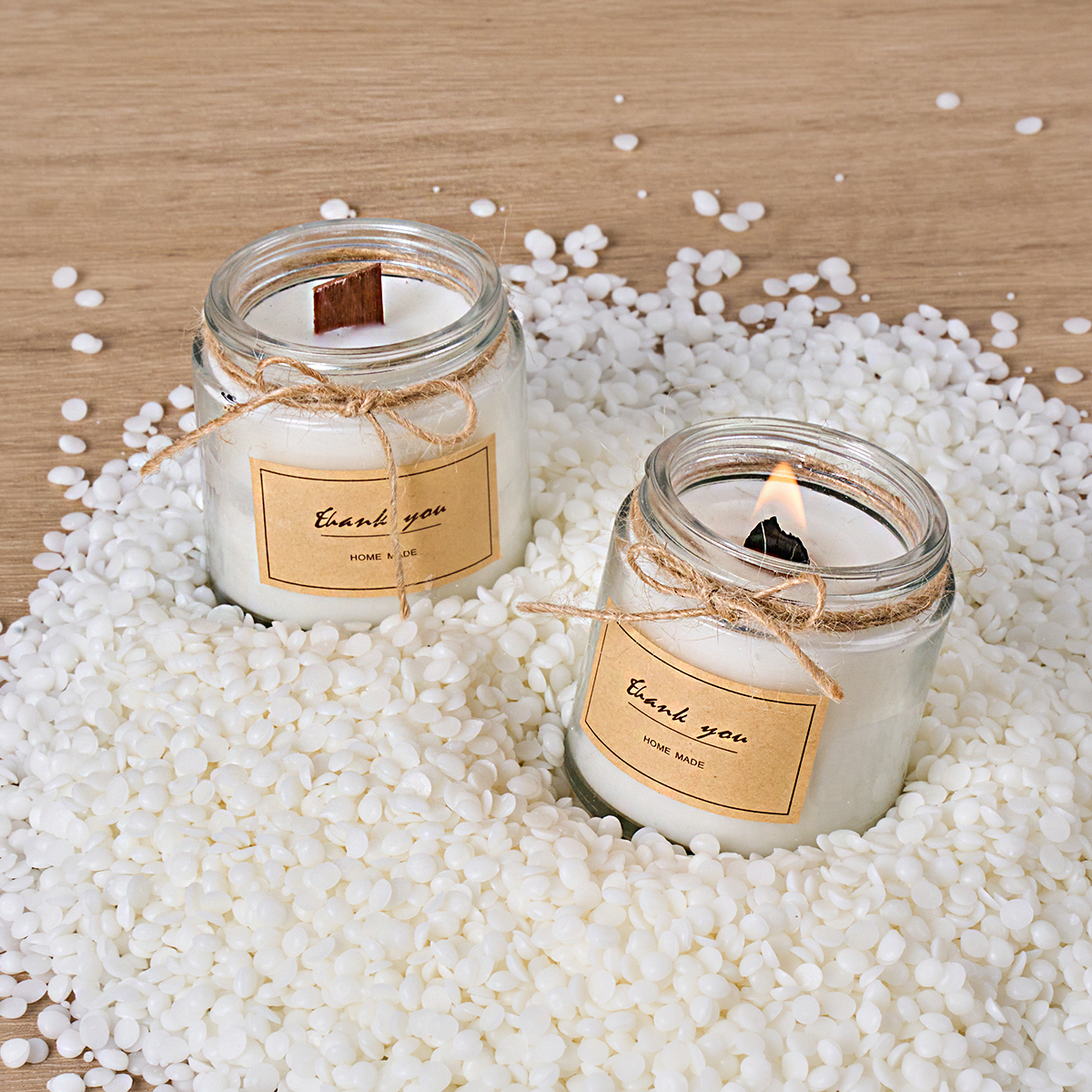 500g/1000g Natural Soy Wax DIY - مراجعة Candle Making Wicks وسعره