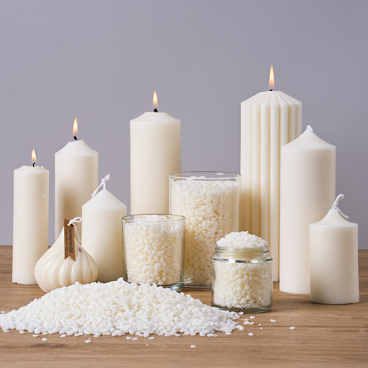 500g/1000g Natural Soy Wax DIY - مراجعة Candle Making Wicks وسعره
