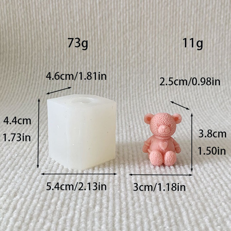 Mini Love Bear Candle Silicone - مراجعة Candle Making Business وسعره