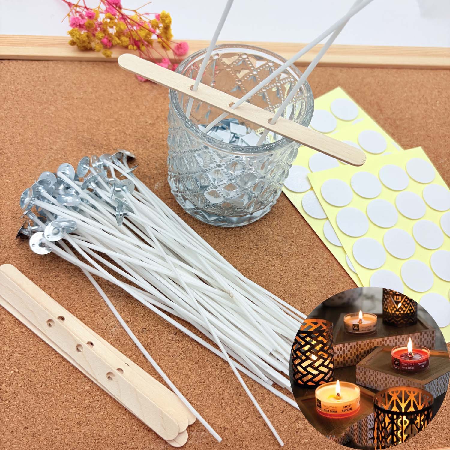 1 SET Candle Making DIY Kits S - مراجعة Candle Making Wicks وسعره