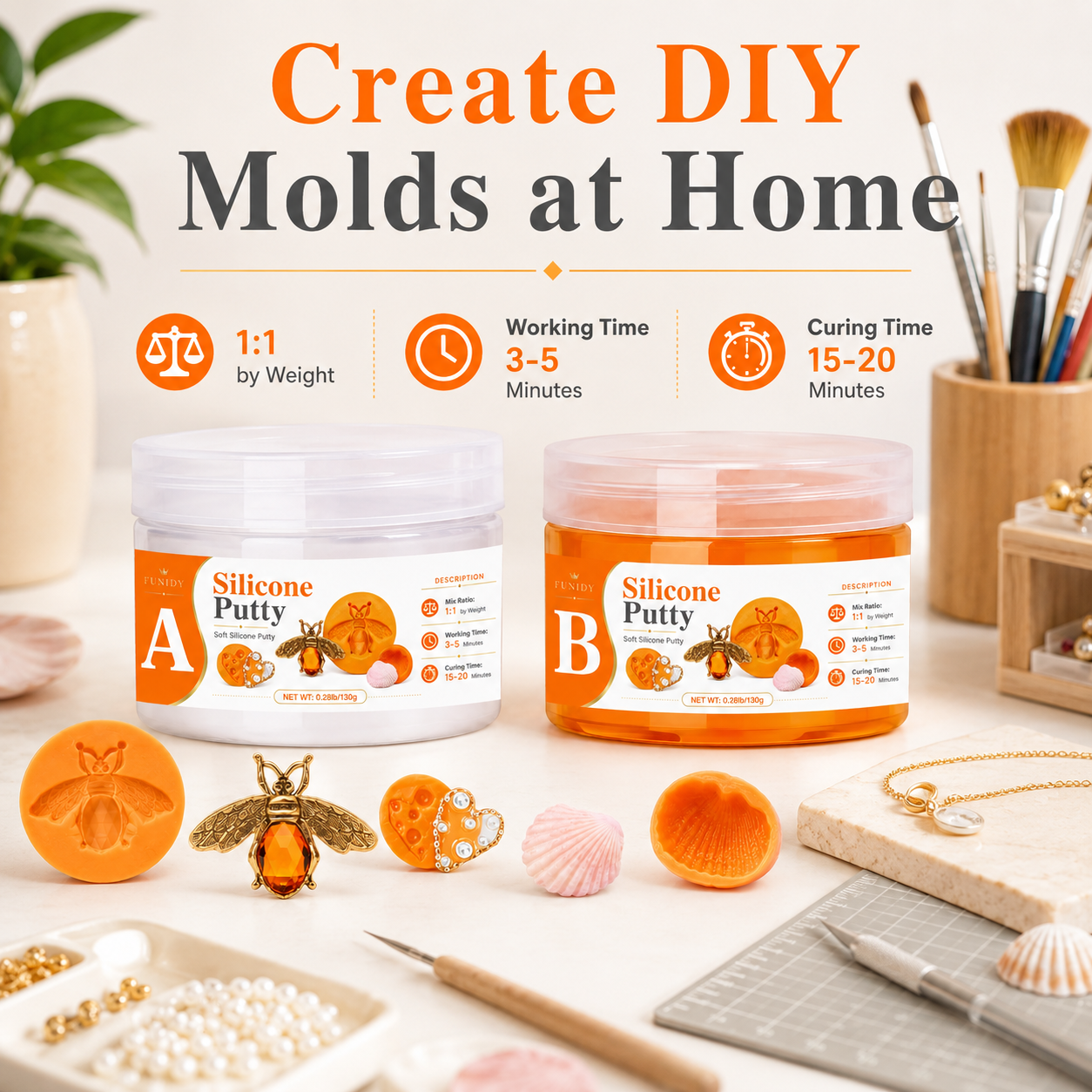 SILICONE PUTTY Making Kit, Fas - مراجعة Candle Making Kits وسعره