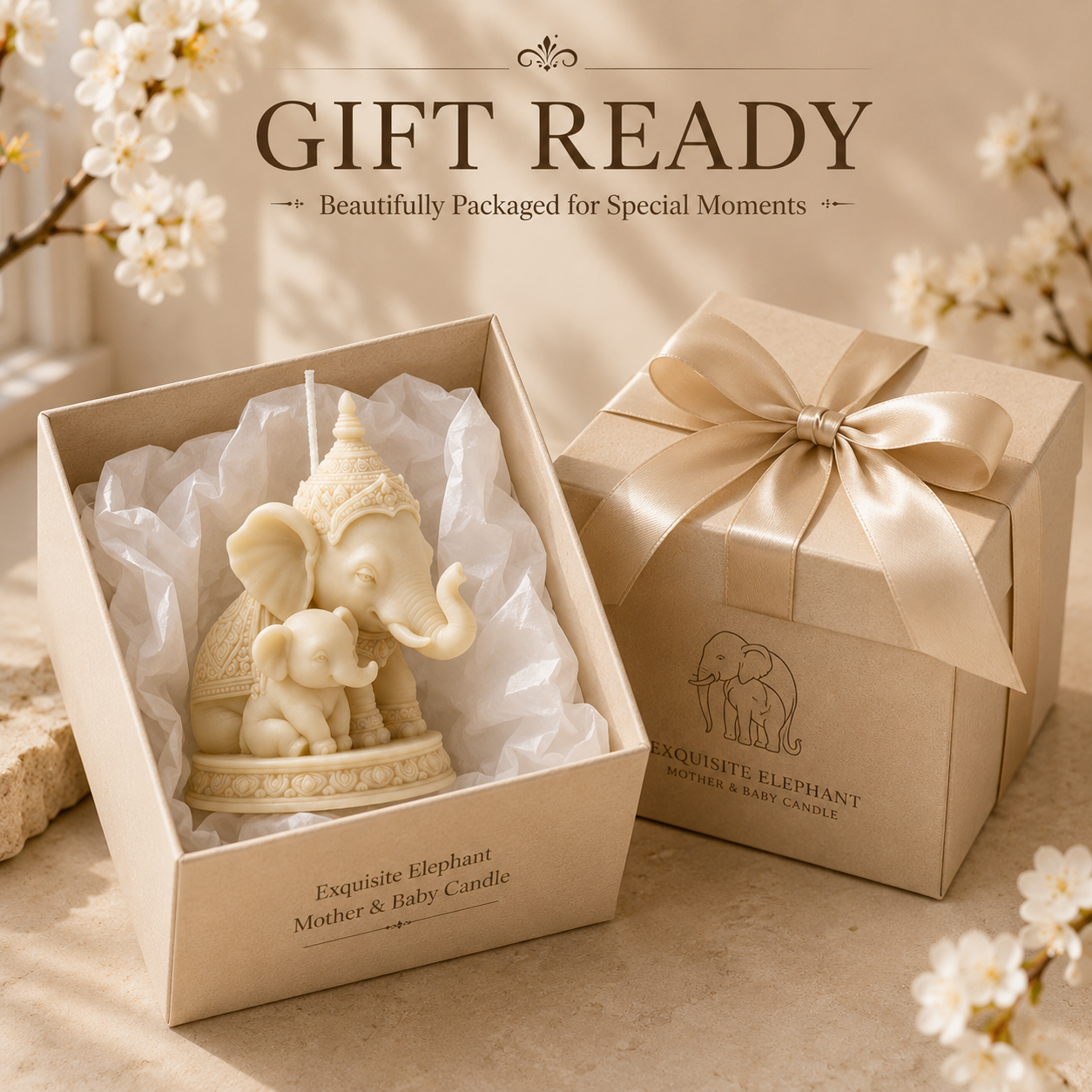 Thai Mother and Child Elephant - مراجعة Candle Making Kit For Kids وسعره