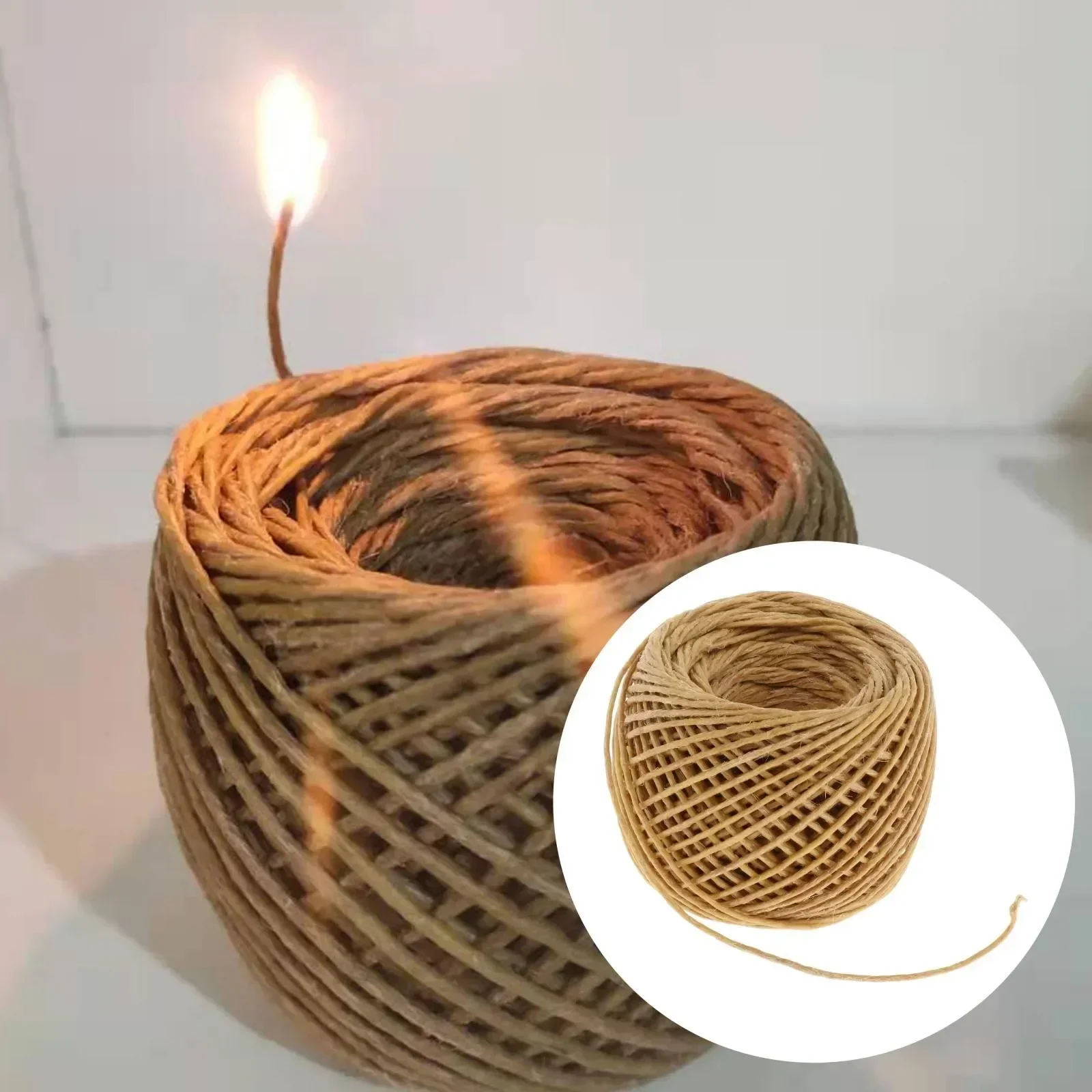 1 Roll ​Beeswax Wick Organic H - مراجعة Candle Making Wicks وسعره
