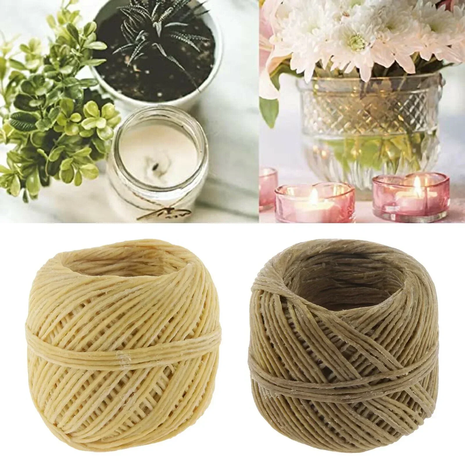 1 Roll ​Beeswax Wick Organic H - مراجعة Candle Making Wicks وسعره