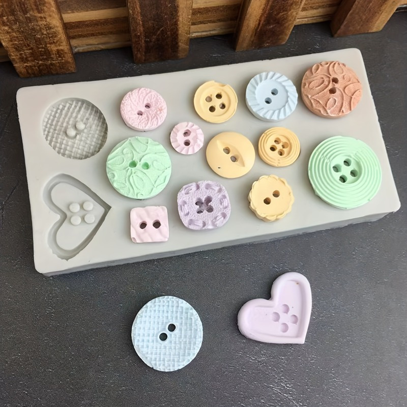 Buttons Shape Silicone Mold Si - مراجعة Candle Making Supplies وسعره