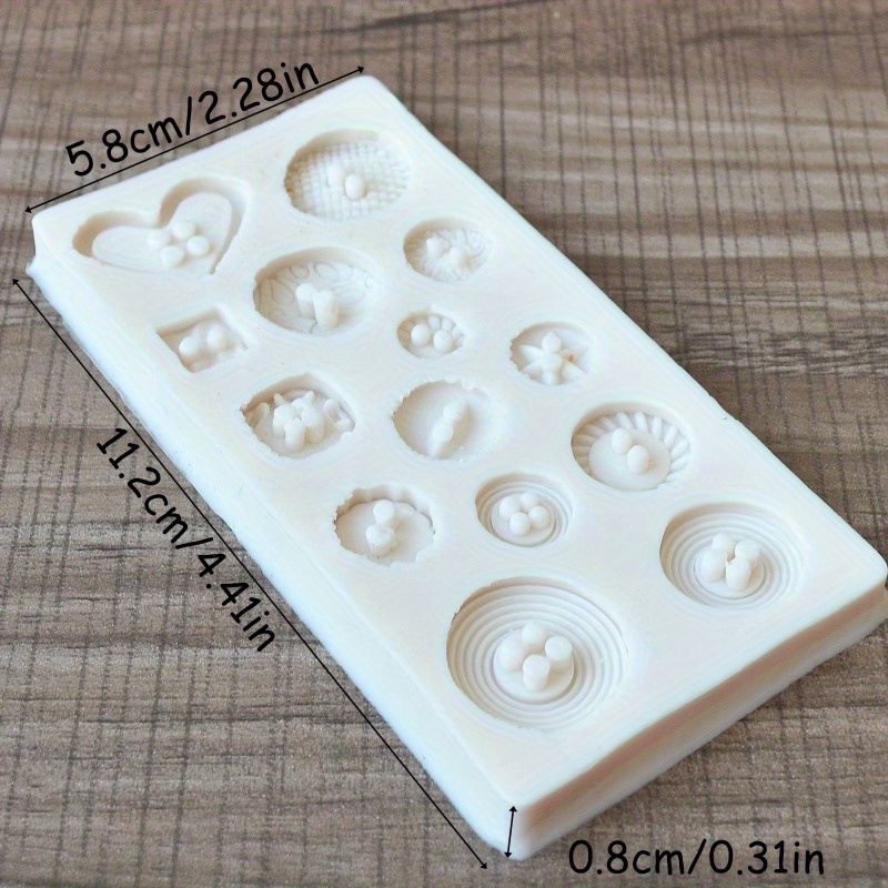 Buttons Shape Silicone Mold Si - مراجعة Candle Making Supplies وسعره