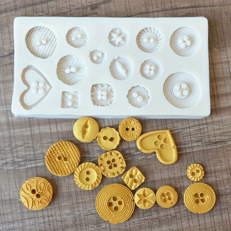 Buttons Shape Silicone Mold Si - مراجعة Candle Making Supplies وسعره
