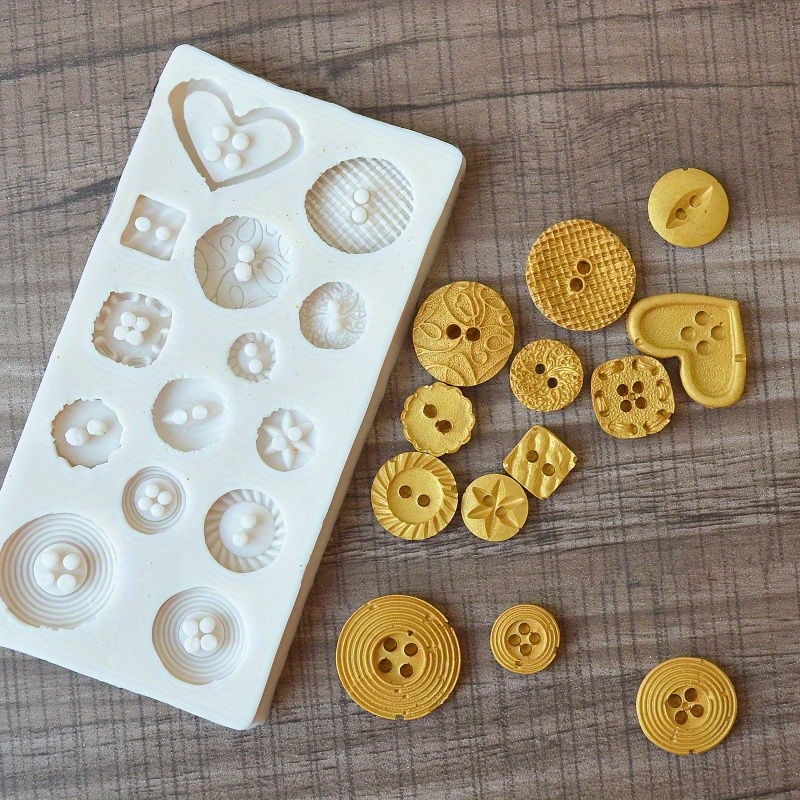 Buttons Shape Silicone Mold Si - مراجعة Candle Making Supplies وسعره