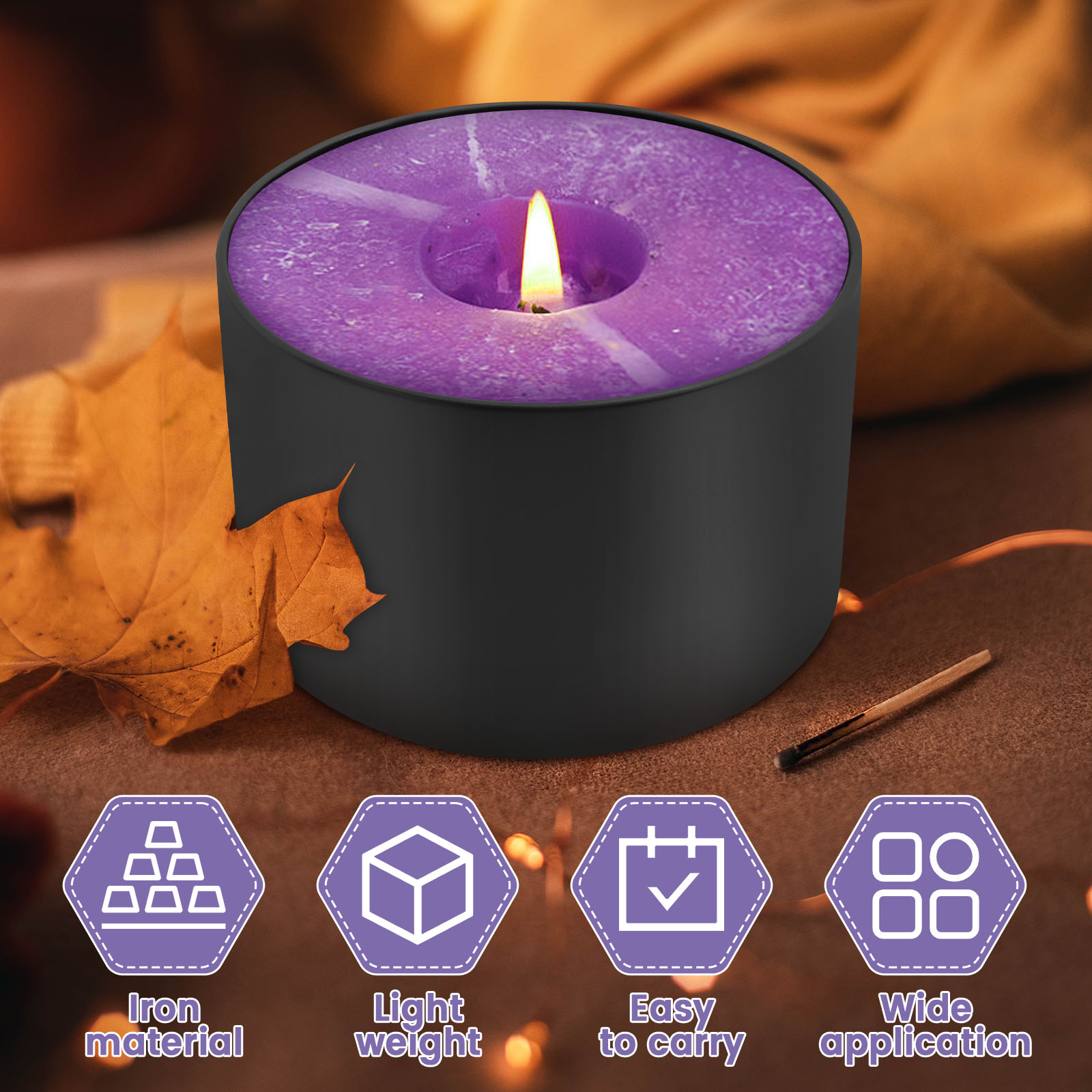 12Pcs 8oz Iron Empty Candle Ti - مراجعة Candle Making Jars Wholesale وسعره