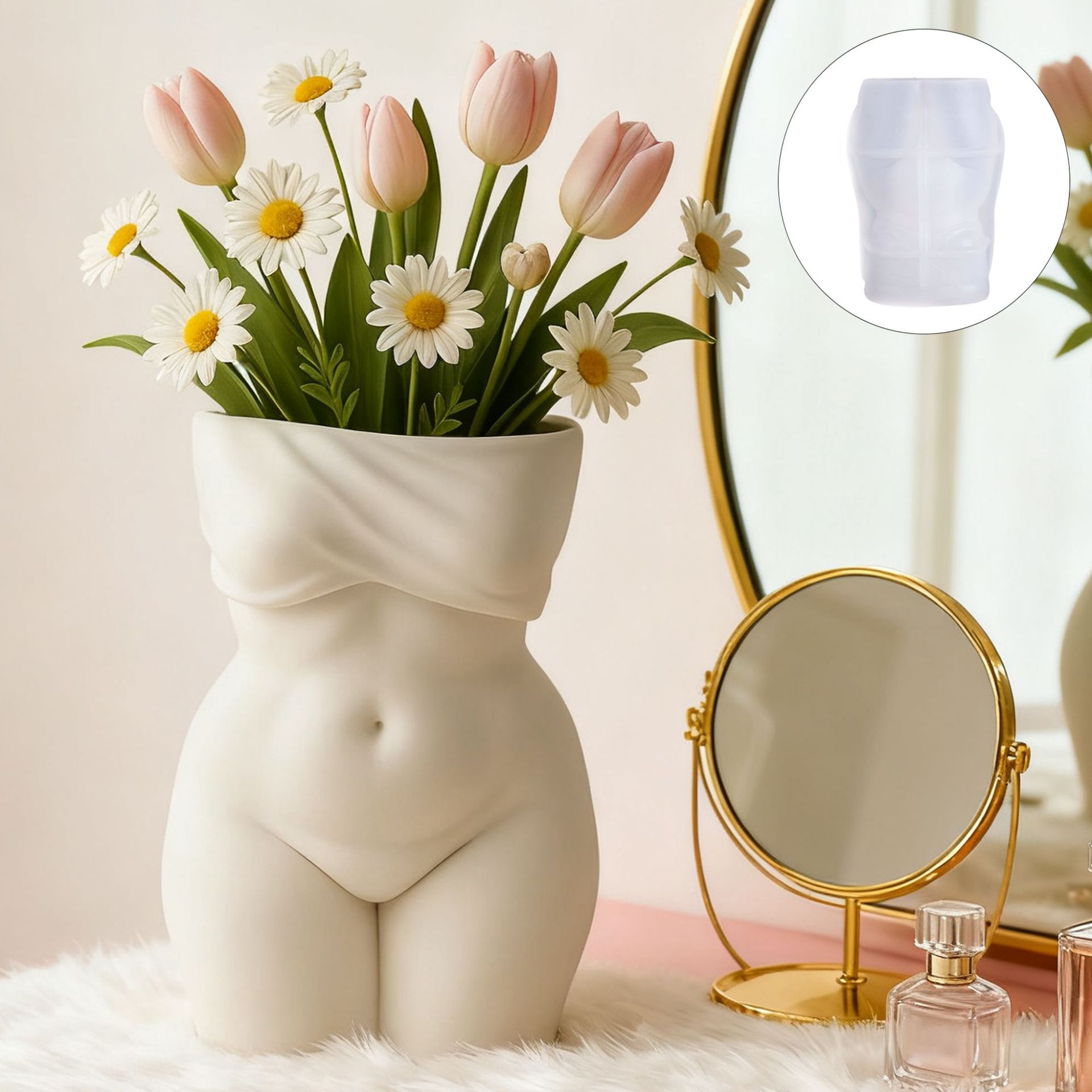 3D Chubby Female Torso Vase Si - مراجعة Candle Making Fat وسعره