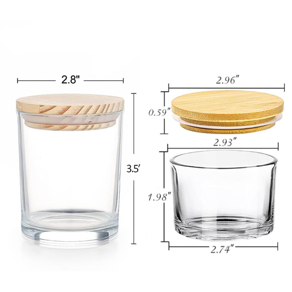 Clear Glass Candle Jars Small  - مراجعة Candle Making Jars Wholesale وسعره
