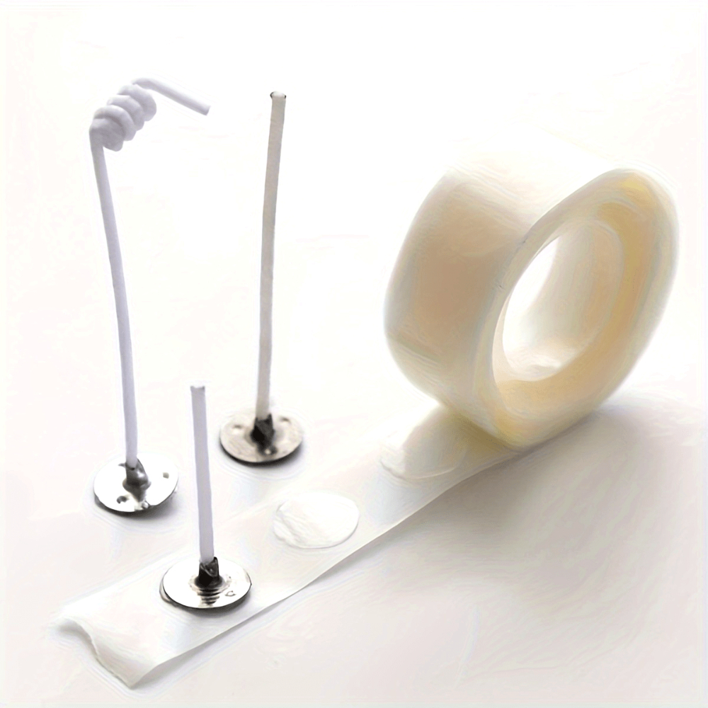 100pcs/1roll Clear Double Side - مراجعة Candle Making Wicks وسعره