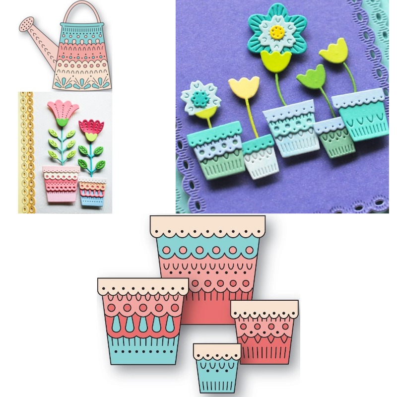 Scalloped Flower Pots Leafy St - مراجعة Candle Making Tempe وسعره