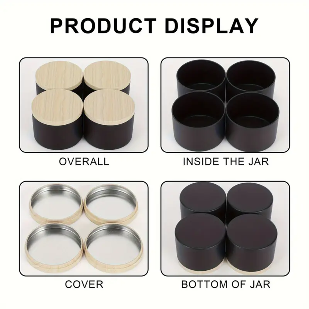 12pcs 4oz Candle Tins With Lid - مراجعة Candle Making Jars Wholesale وسعره