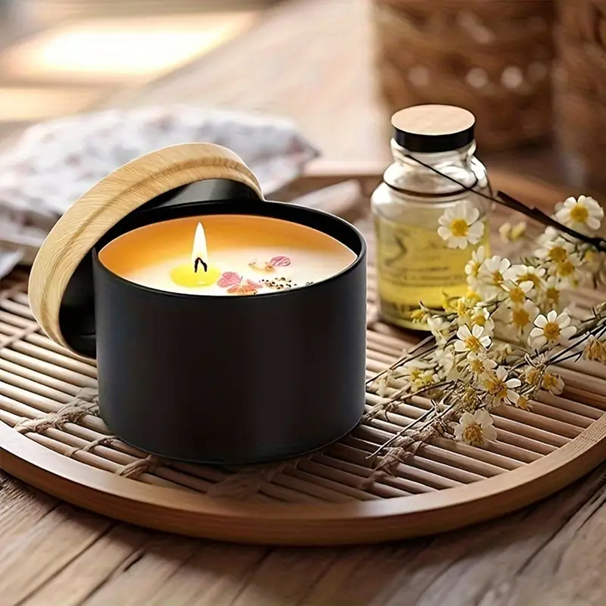 12pcs 4oz Candle Tins With Lid - مراجعة Candle Making Jars Wholesale وسعره