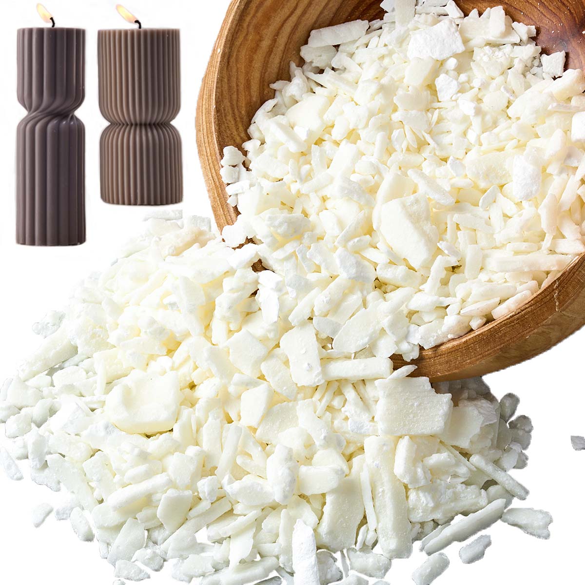 1 Pounds Pure White Soy Wax Fo - مراجعة Candle Making Kits وسعره
