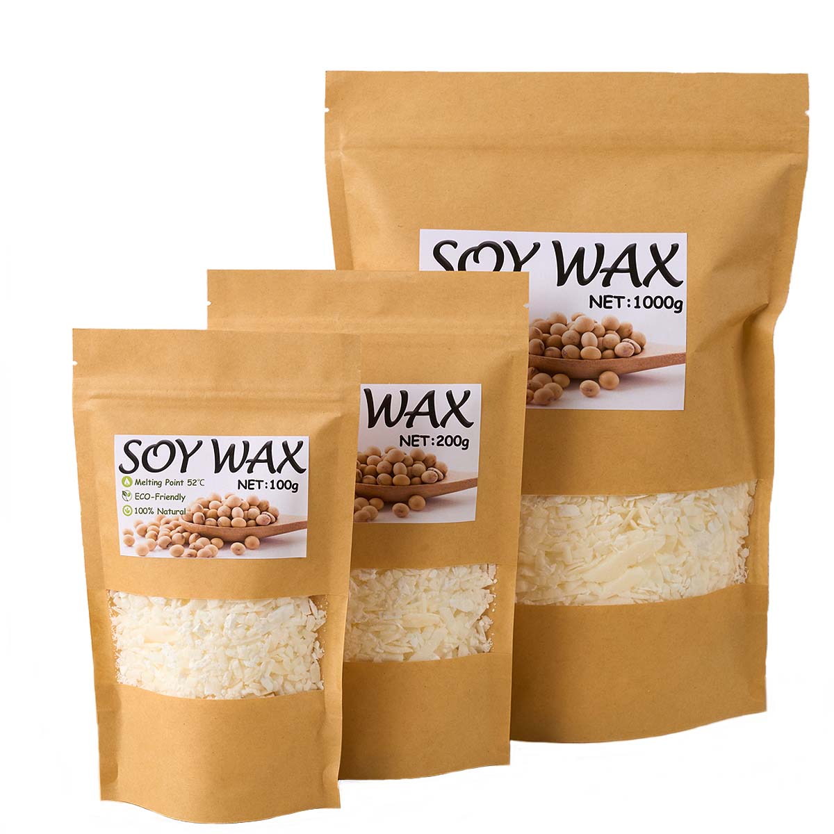 1 Pounds Pure White Soy Wax Fo - مراجعة Candle Making Kits وسعره