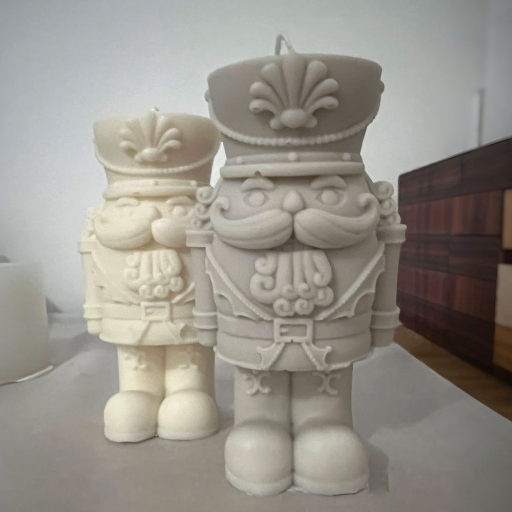 Nutcracker Soldier Silicone Ca - مراجعة Candle Making Fat وسعره