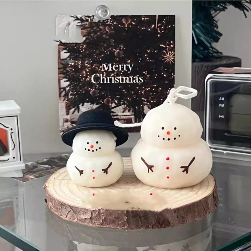 Fat snow man silicone mold DIY - مراجعة Candle Making Fat وسعره