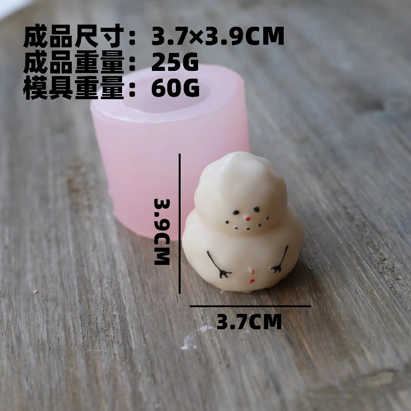 Fat snow man silicone mold DIY - مراجعة Candle Making Fat وسعره