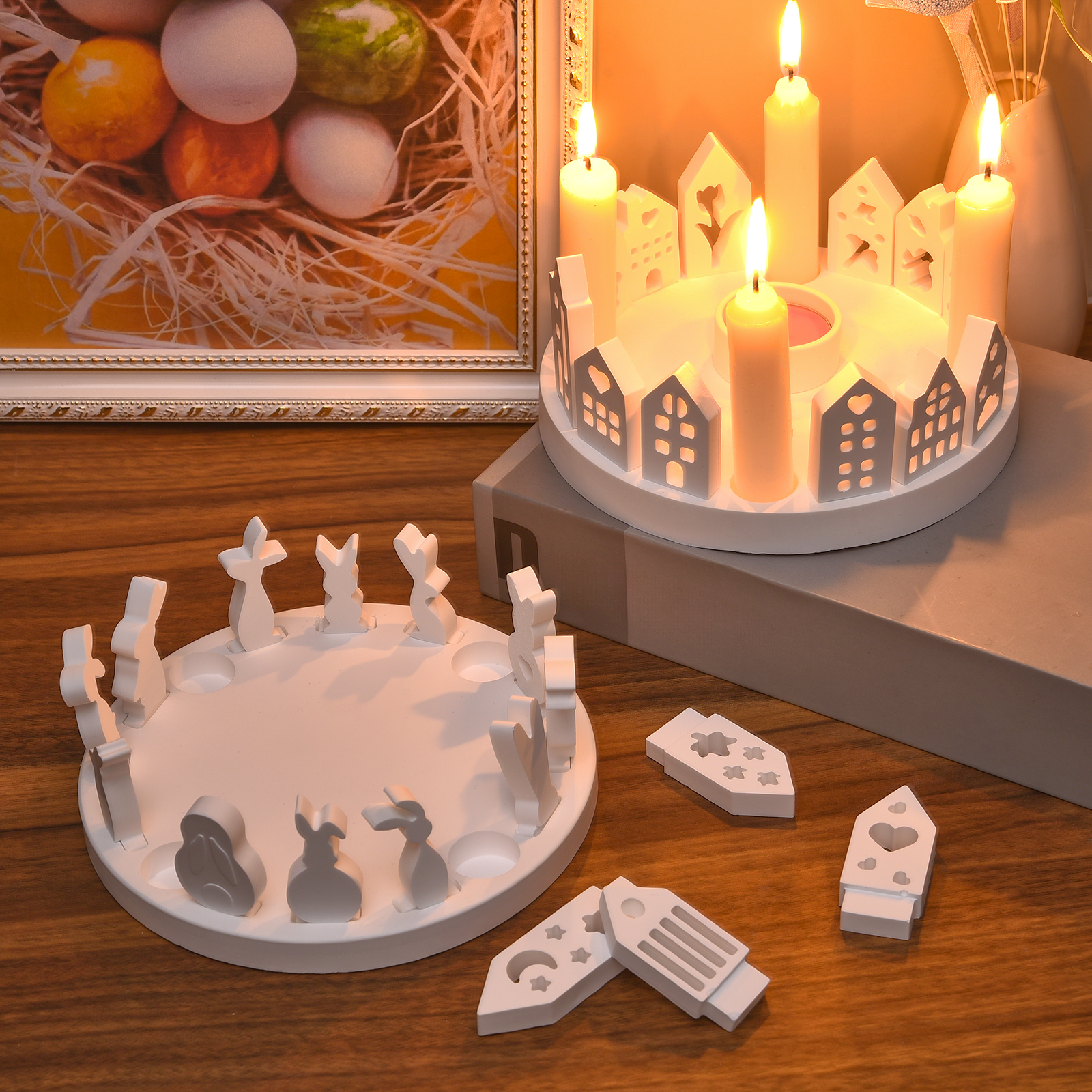 Hollow House Rabbit Candle Hol - مراجعة Candle Making Tutorial وسعره