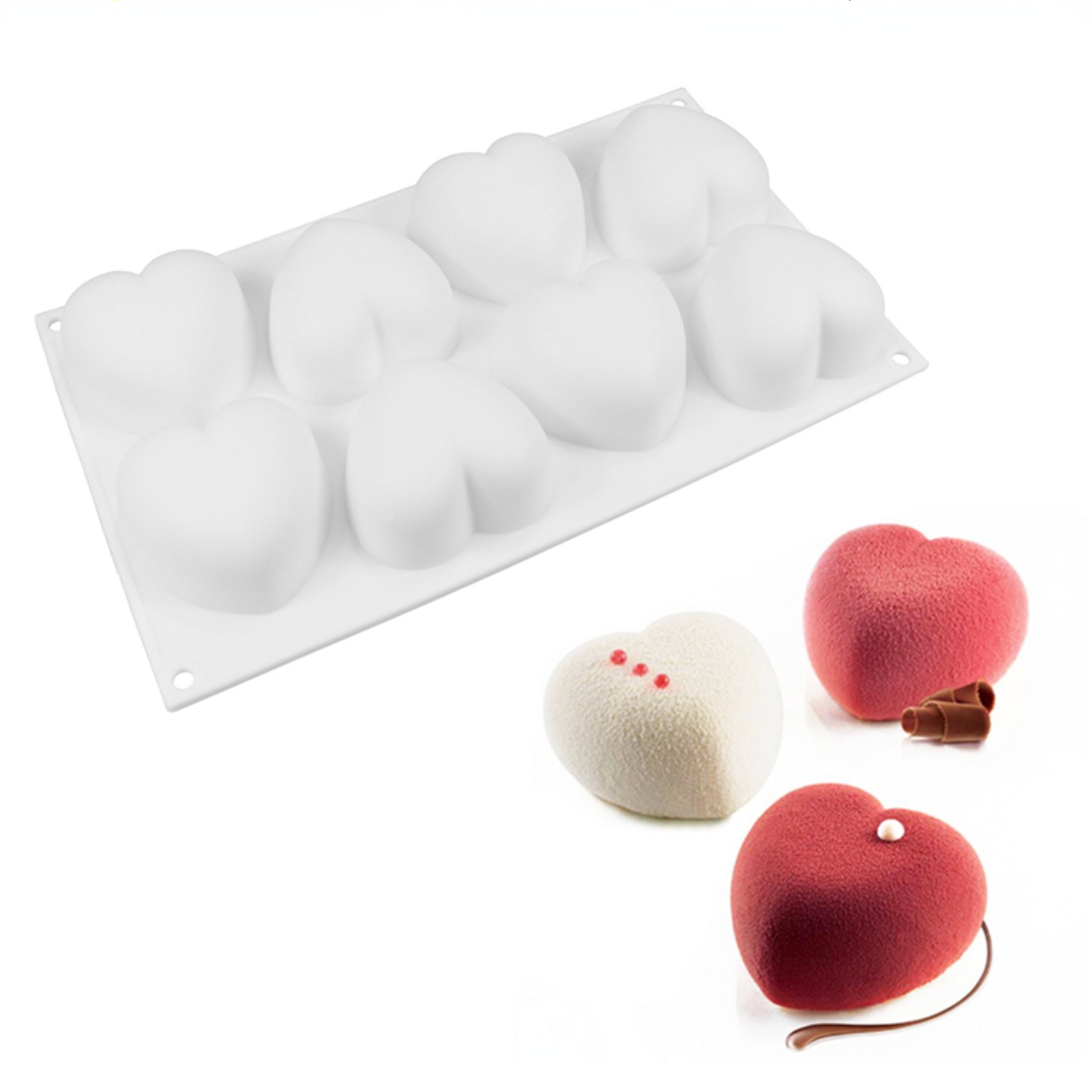 Love Heart Silicone Soap Mold  - مراجعة Candle Making Supplies وسعره