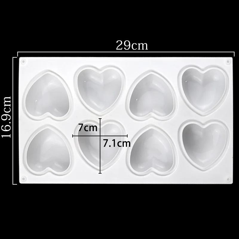 Love Heart Silicone Soap Mold  - مراجعة Candle Making Supplies وسعره