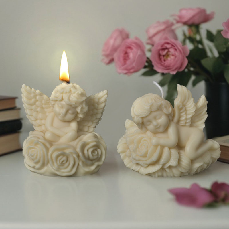 3D Rose Angel Children Candle  - مراجعة Candle Making Kit For Kids وسعره