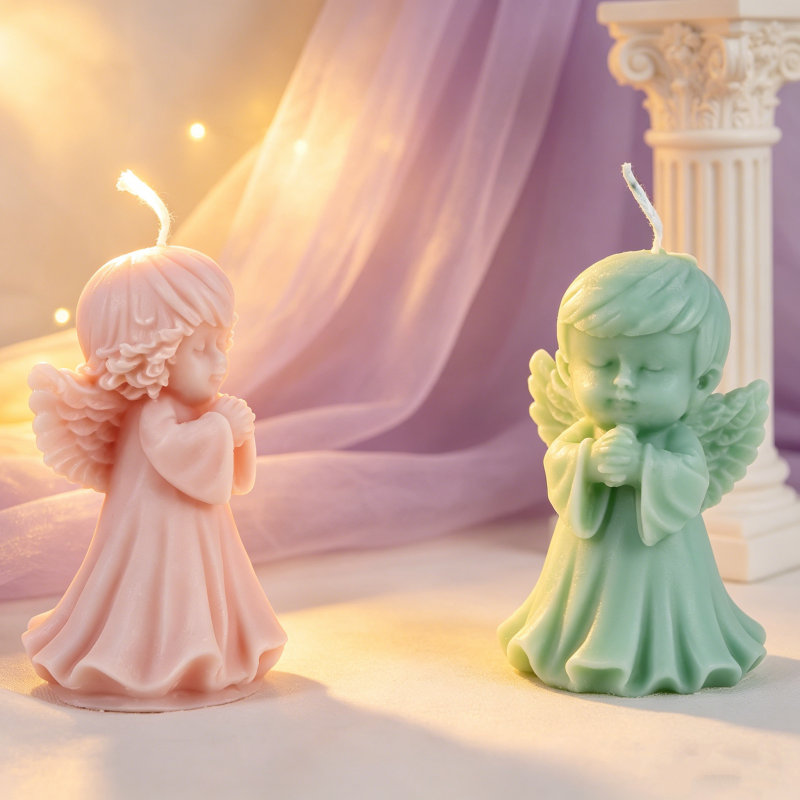 3D Praying Angel Silicone Cand - مراجعة Candle Making Kit For Kids وسعره