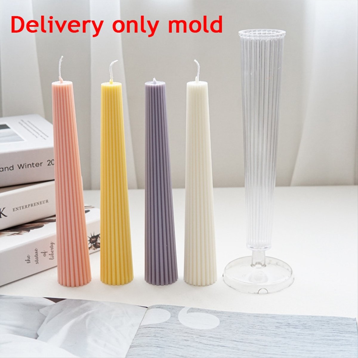 *ABAB Striped Long Pole Column - مراجعة Candle Making Kits وسعره