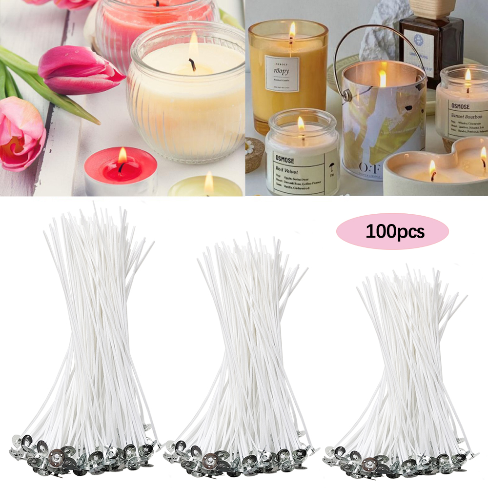 100pcs Smokeless Candle Wicks  - مراجعة Candle Making Wicks وسعره