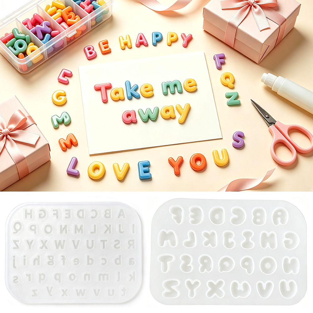 2Pcs Mini Letter Silicone Mold - مراجعة Candle Making Kits وسعره