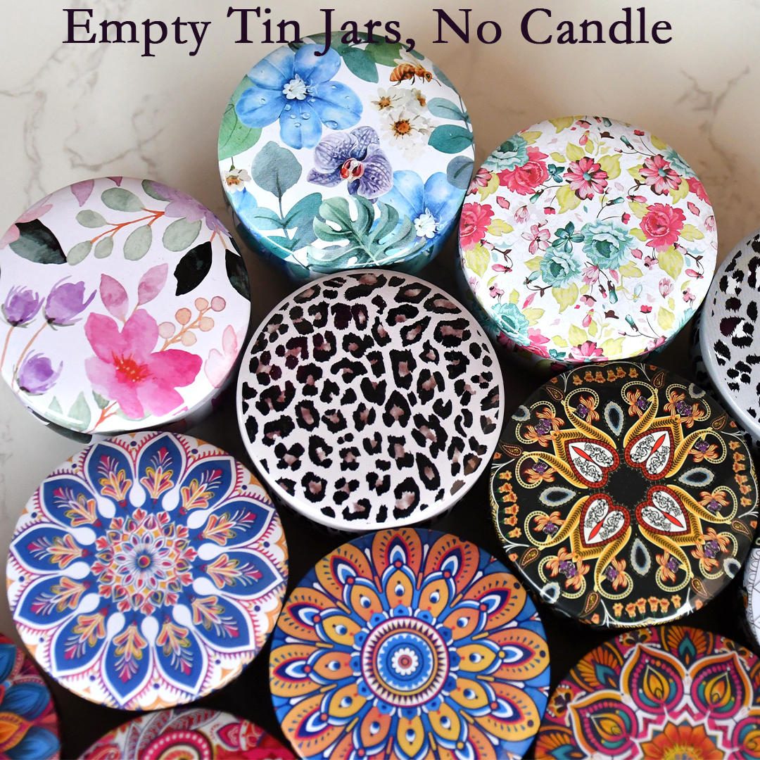 24pcs Iron Craft Candle Tins w - مراجعة Candle Making Jars Wholesale وسعره