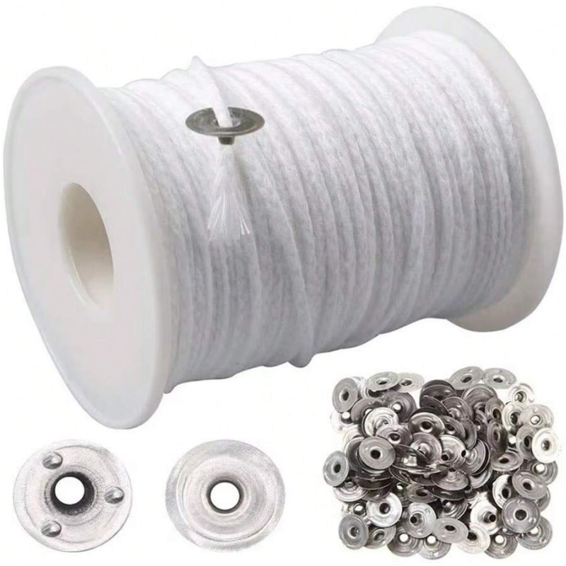 1 Roll Candle Cotton Wicks +10 - مراجعة Candle Making Wicks وسعره