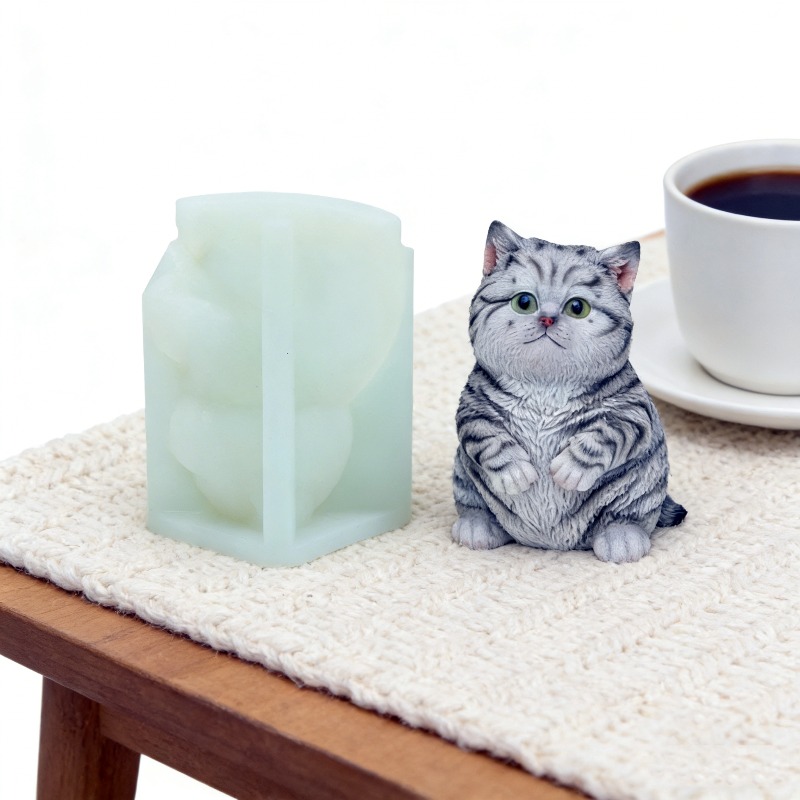DIY Standing Fat Cat Silicone  - مراجعة Candle Making Fat وسعره