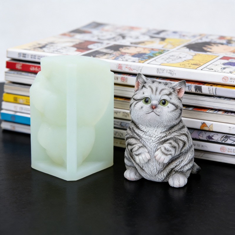 DIY Standing Fat Cat Silicone  - مراجعة Candle Making Fat وسعره
